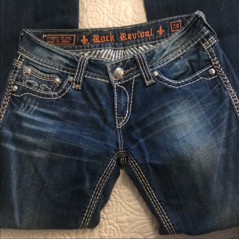 Rock Revivals 28 & Miss Me jeans sz 27